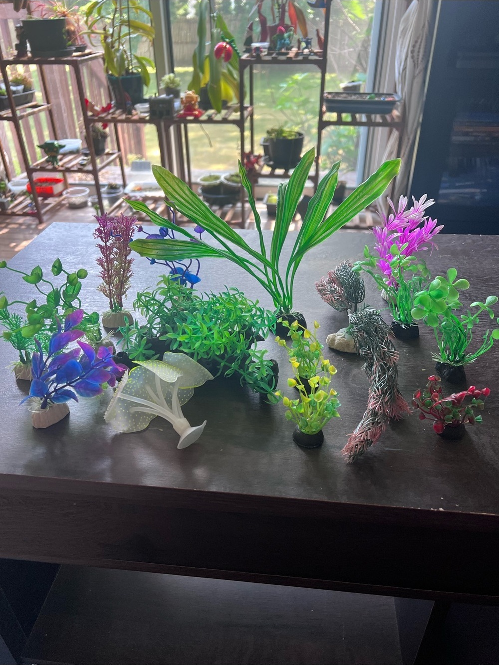 15 Piece Assorted Artificial Aquarium Plants